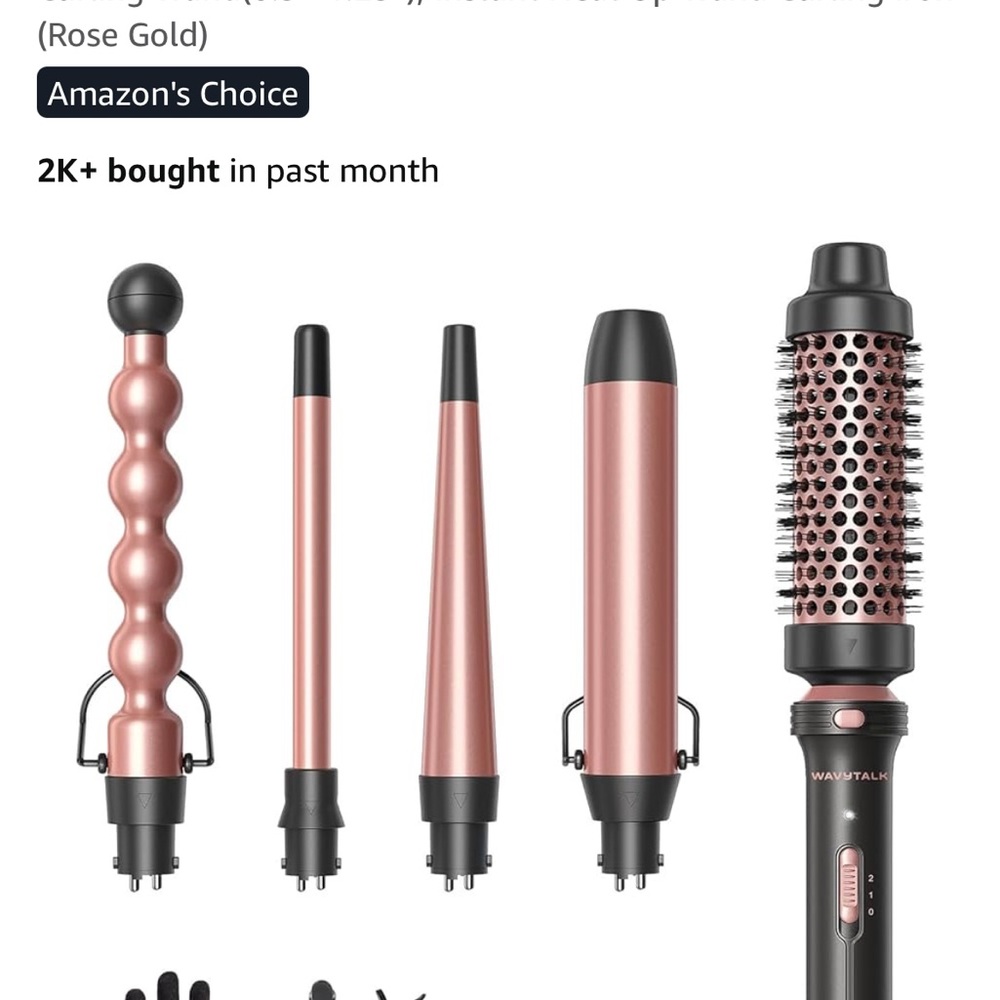Rose Gold Hair Styling Tool Set